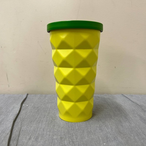 Starbucks Hawaii Pineapple Coffee and Tea Tumbler Cold Metal Cup 16 oz NO STRAW! - Picture 4 of 11
